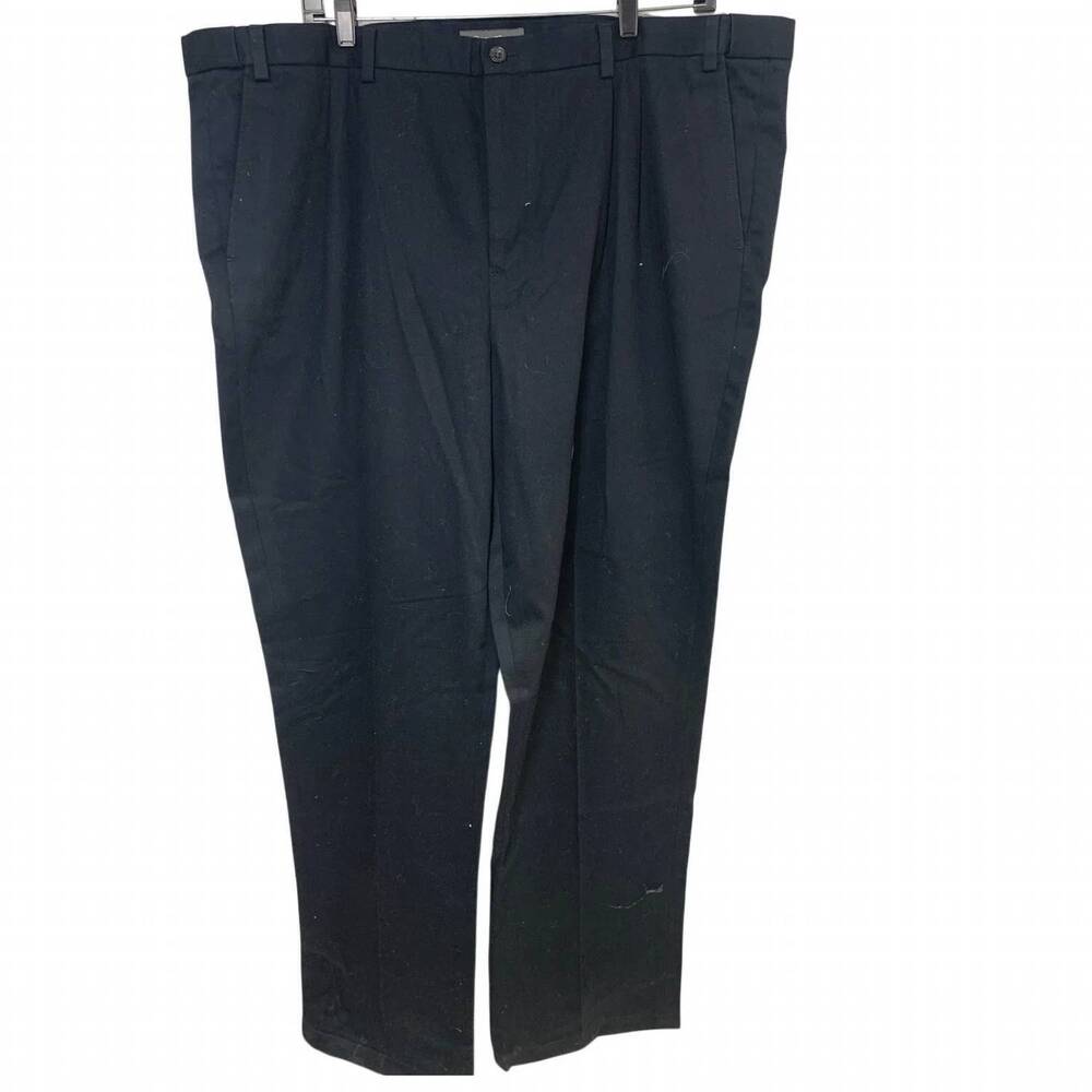 NEW EDDIE BAUER men's relaxed straight fit front pleat pants - big and tall in b
